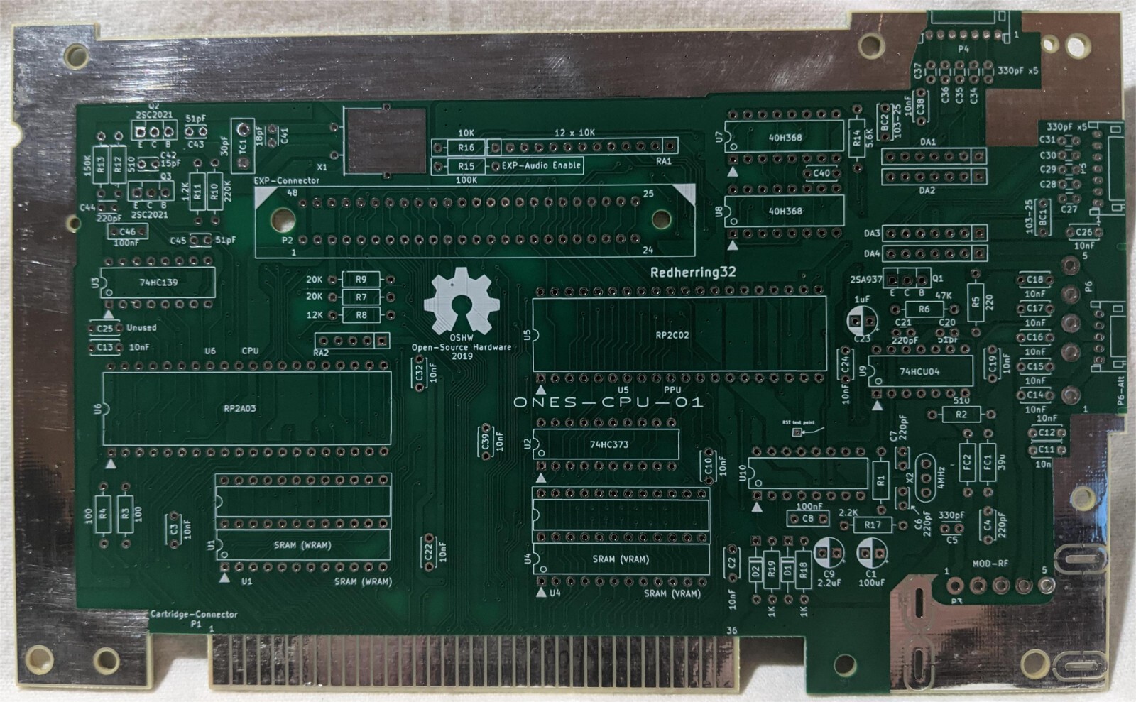 Nintendo NES OpenTendo Motherboard PCB With COMPLETE Parts Kit Choose Color New