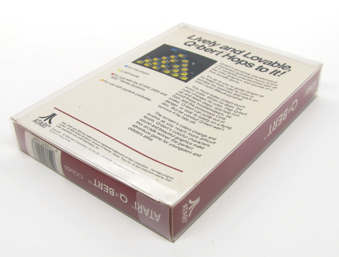 50X CLEAR PLASTIC PROTECTIVE BOX SLEEVE FOR STANDARD ATARI 2600 GAMES (SIZE A)