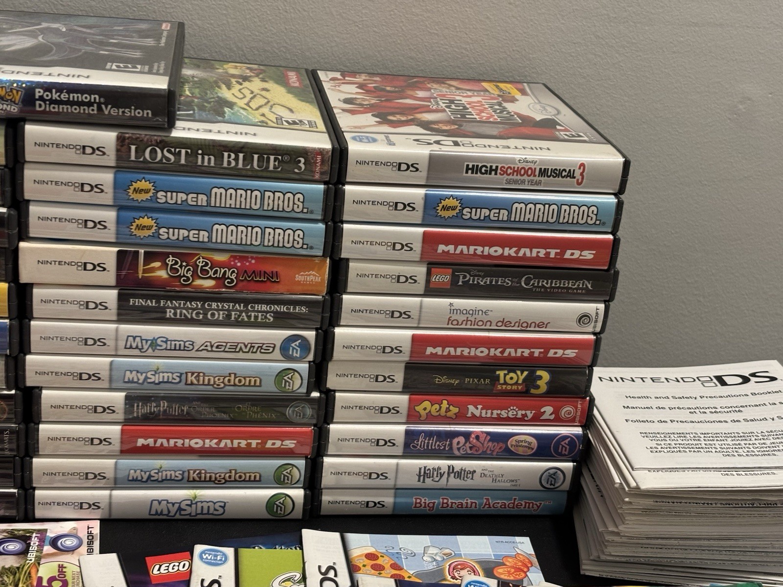 Massive Lot 100s of Nintendo DS & 3DS Cases Manuals Inserts & Cover Art Pokemon