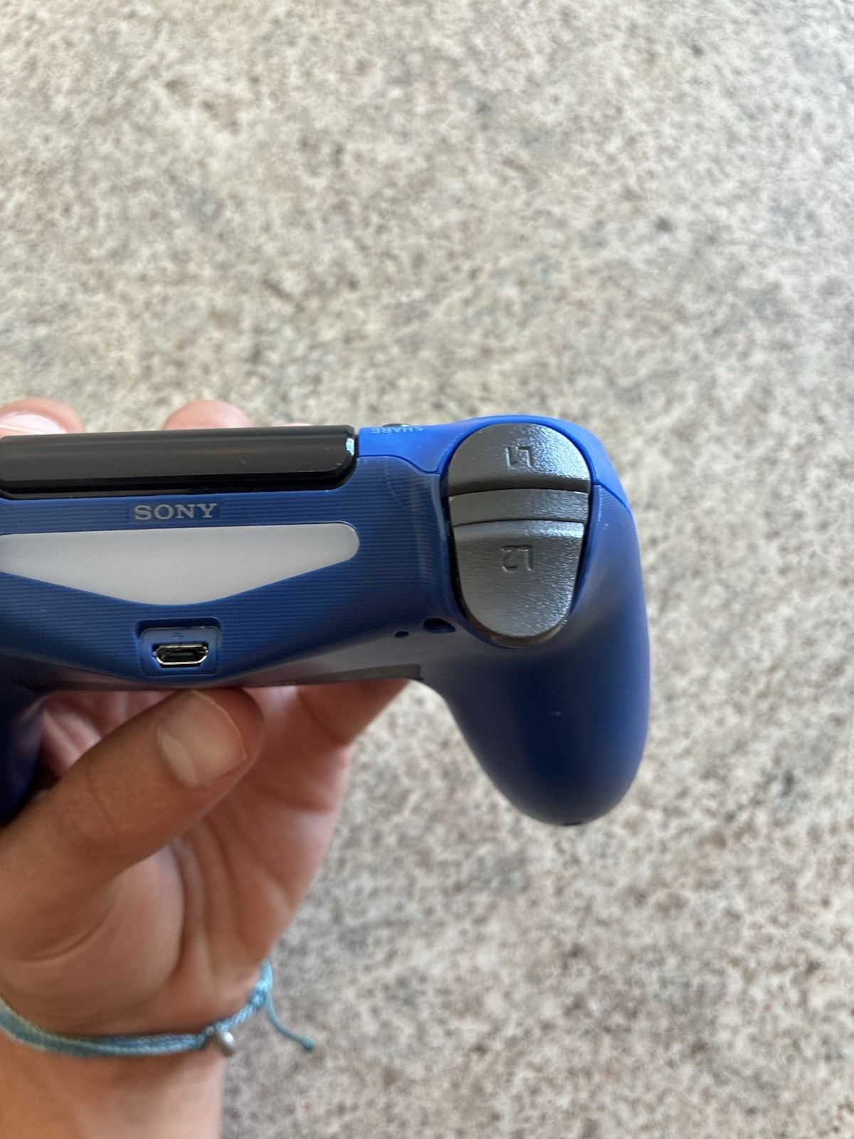 Sony Dualshock 4 OEM Wireless Controller CUHZCT2U – Blue (PS4) Parts Only Read