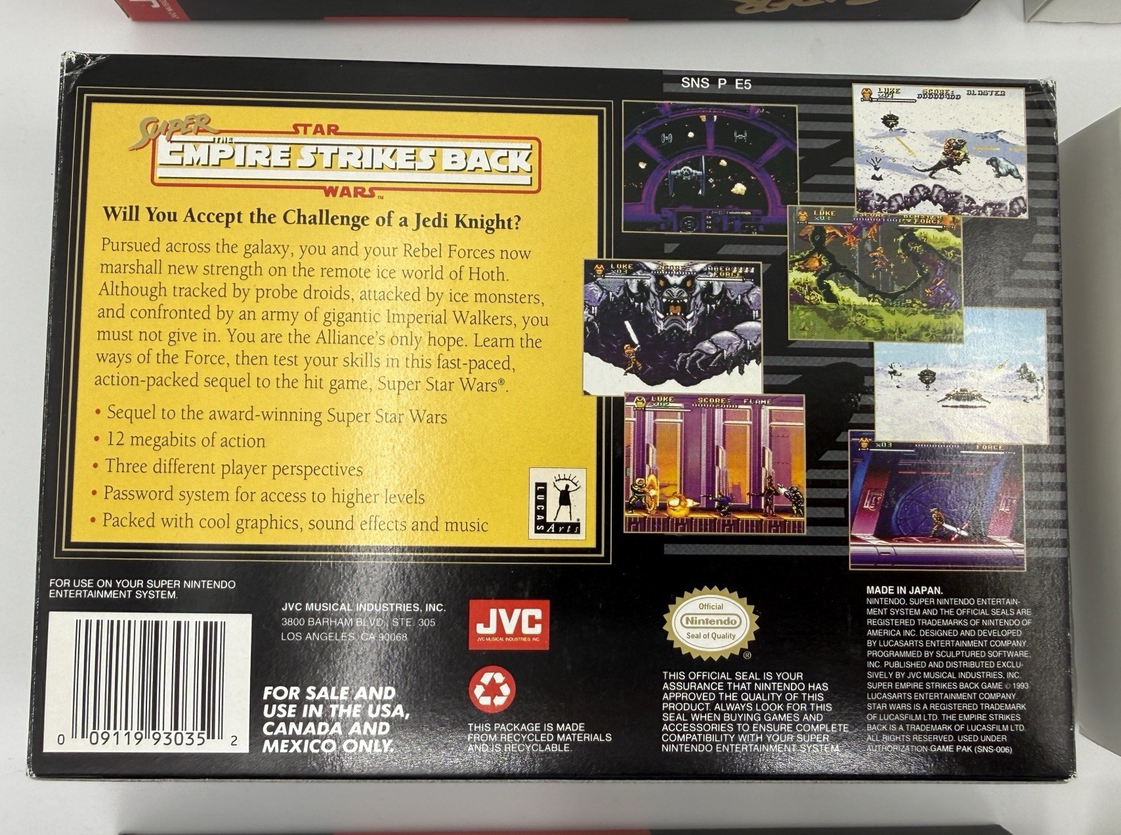 CIB Super Star Wars Trilogy SNES LOT Empire Strikes Return Jedi Fast Free Shipng