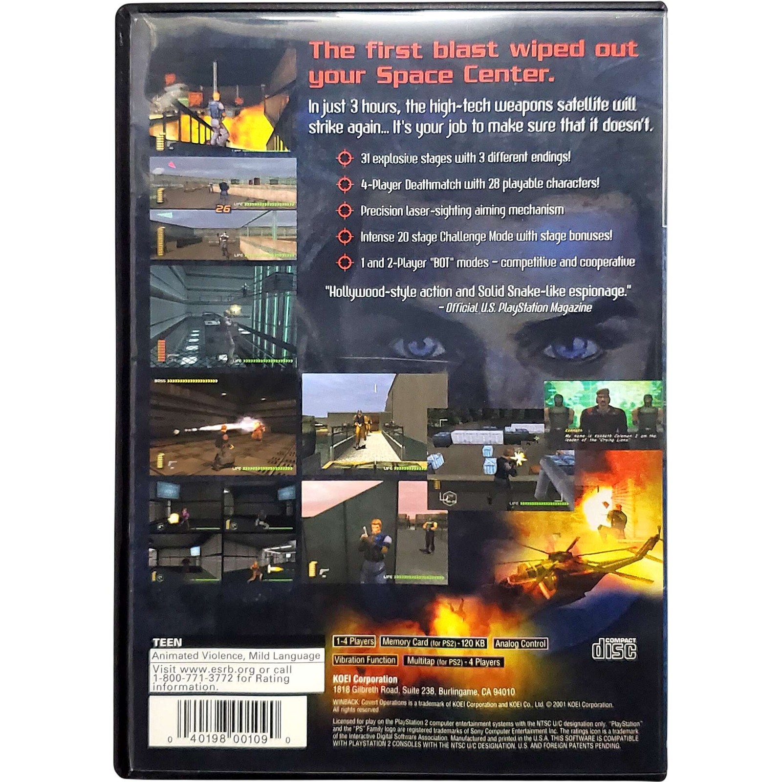 Winback Covert Operations – Sony Playstation 2 PS2 Pristine Tested 1Y Guarantee
