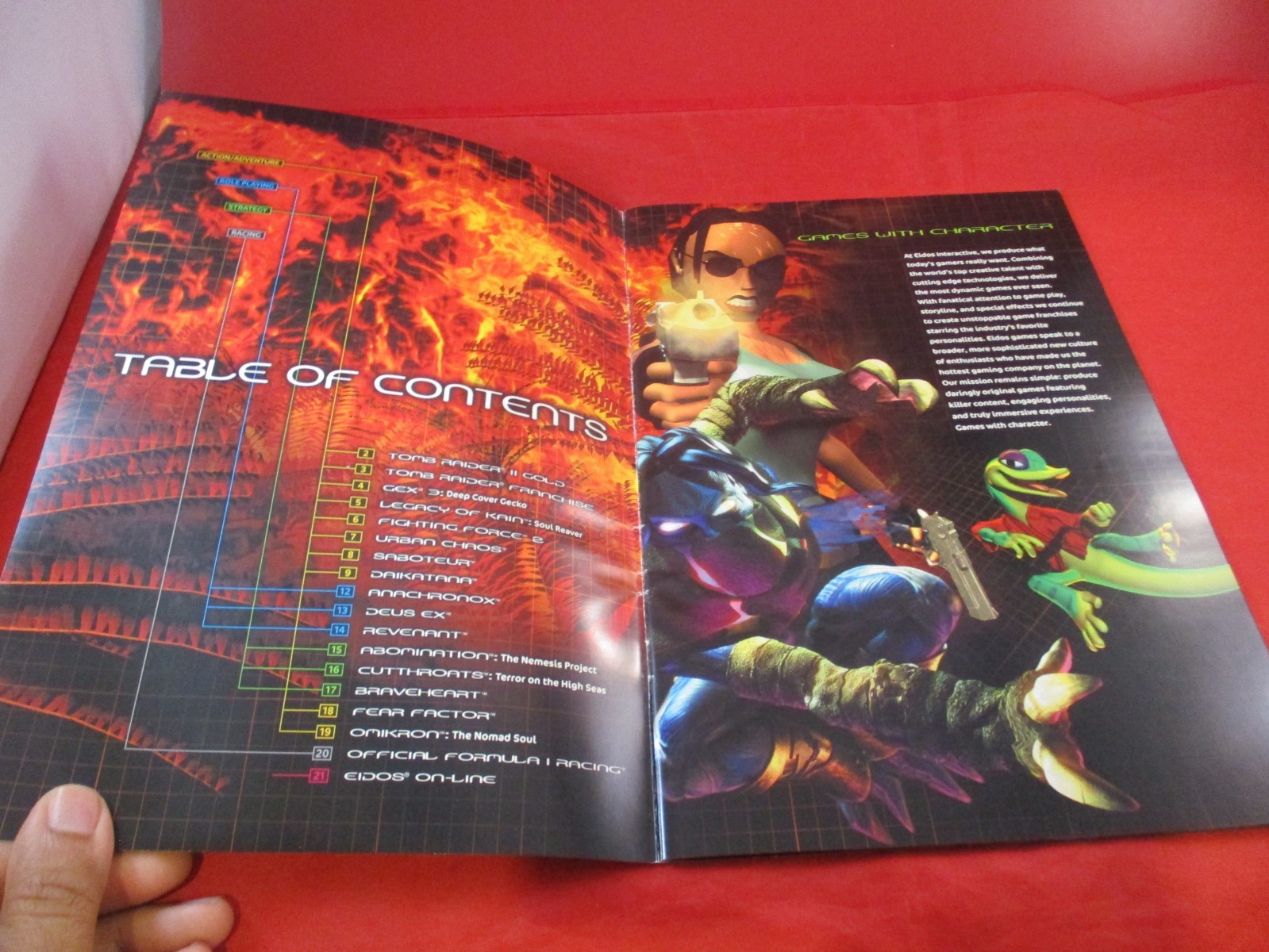 Eidos Interactive 1999 Product Catalog Tomb Raider Gex 3 Braveheart Daikatana