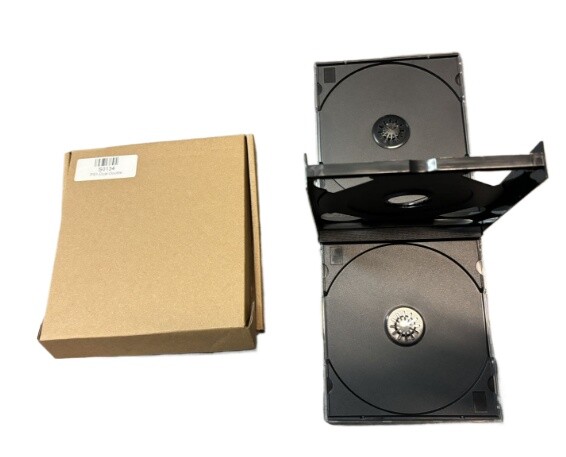 Double 2-Disc CD Case For Sony PlayStation 1 PS1 Video Game Replace Holder Black