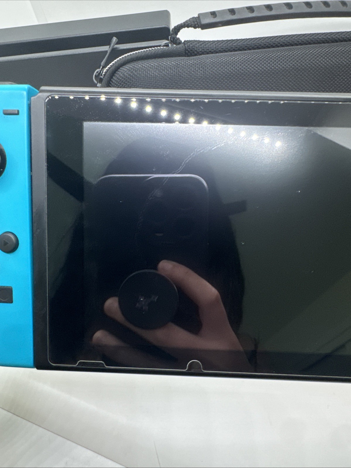 Nintendo Switch Console Neon Blue/Red Joy-Con Bundle w/ Dock NO HDMI