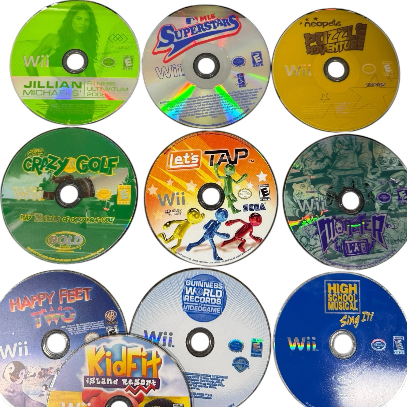 Nintendo Wii Loose Game Lot Of 26 Untested Condition Varies Scratches