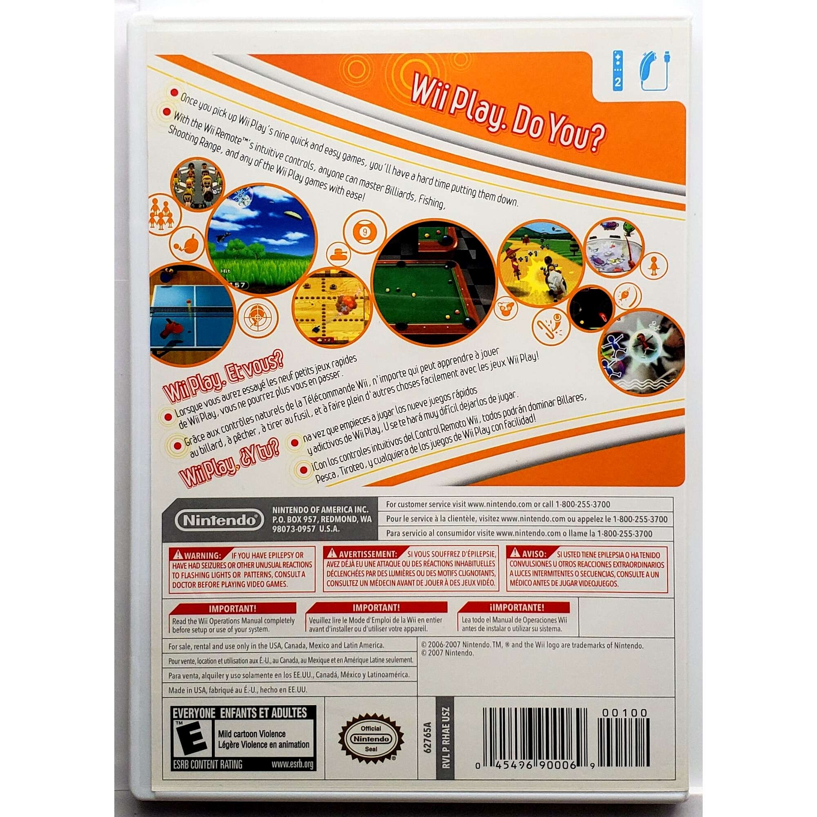 Wii Play – Nintendo Wii Pristine Authentic Tested Game 180 Day Guarantee