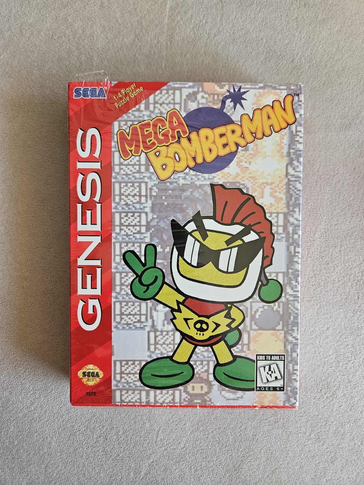 MEGA BOMBERMAN SEGA GENESIS 100% COMPLETE IN BOX W/ REG & AD GREAT CONDITION!