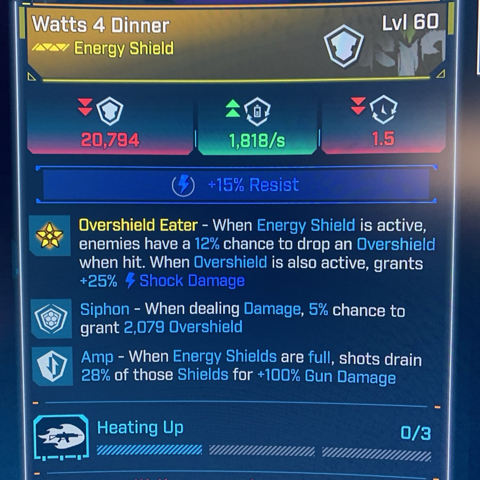 Borderlands 4⭐️LVL 60 GOD ROLL WATTS 4 DINNER SIPHON AMP⭐️ALL PLATFORMS