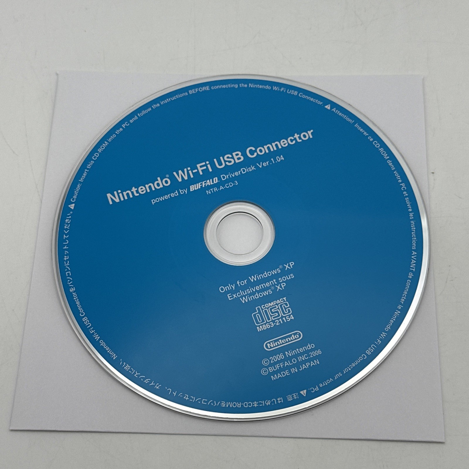 Nintendo Wi-Fi USB Connector CD Disc Only OEM Clean Disc