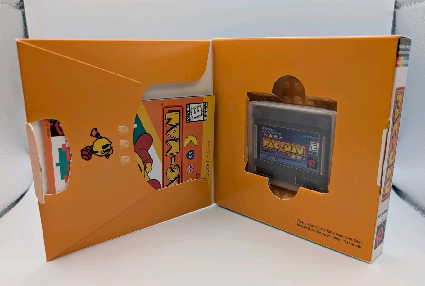 PAC-MAN [Neo Geo Pocket Color NGPC] US CIB w/Sealed 3-Ring Set, NEAR MINT TESTED
