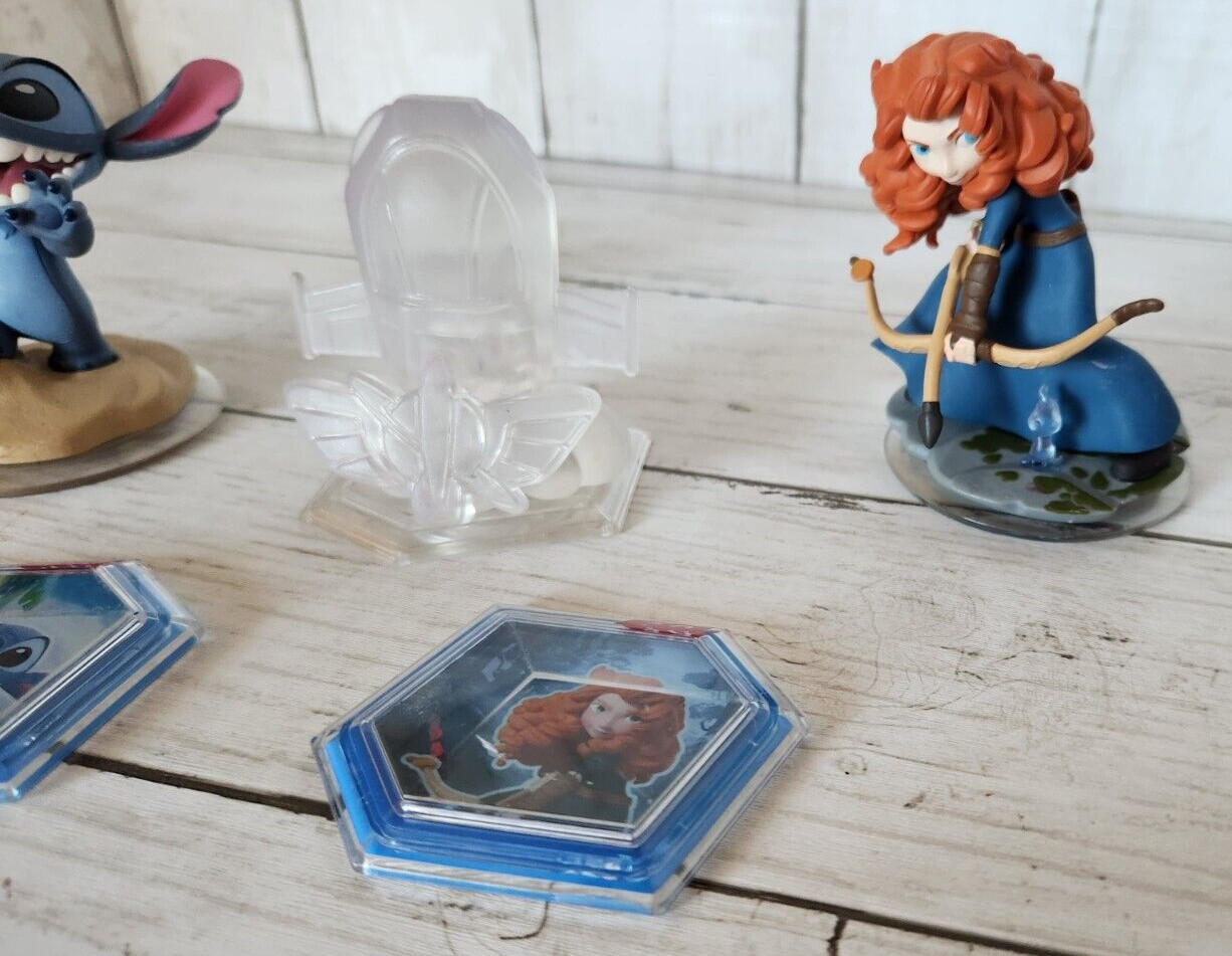 Disney Infinity 2.0 Stitch Merida Power Discs Toy Story Lot