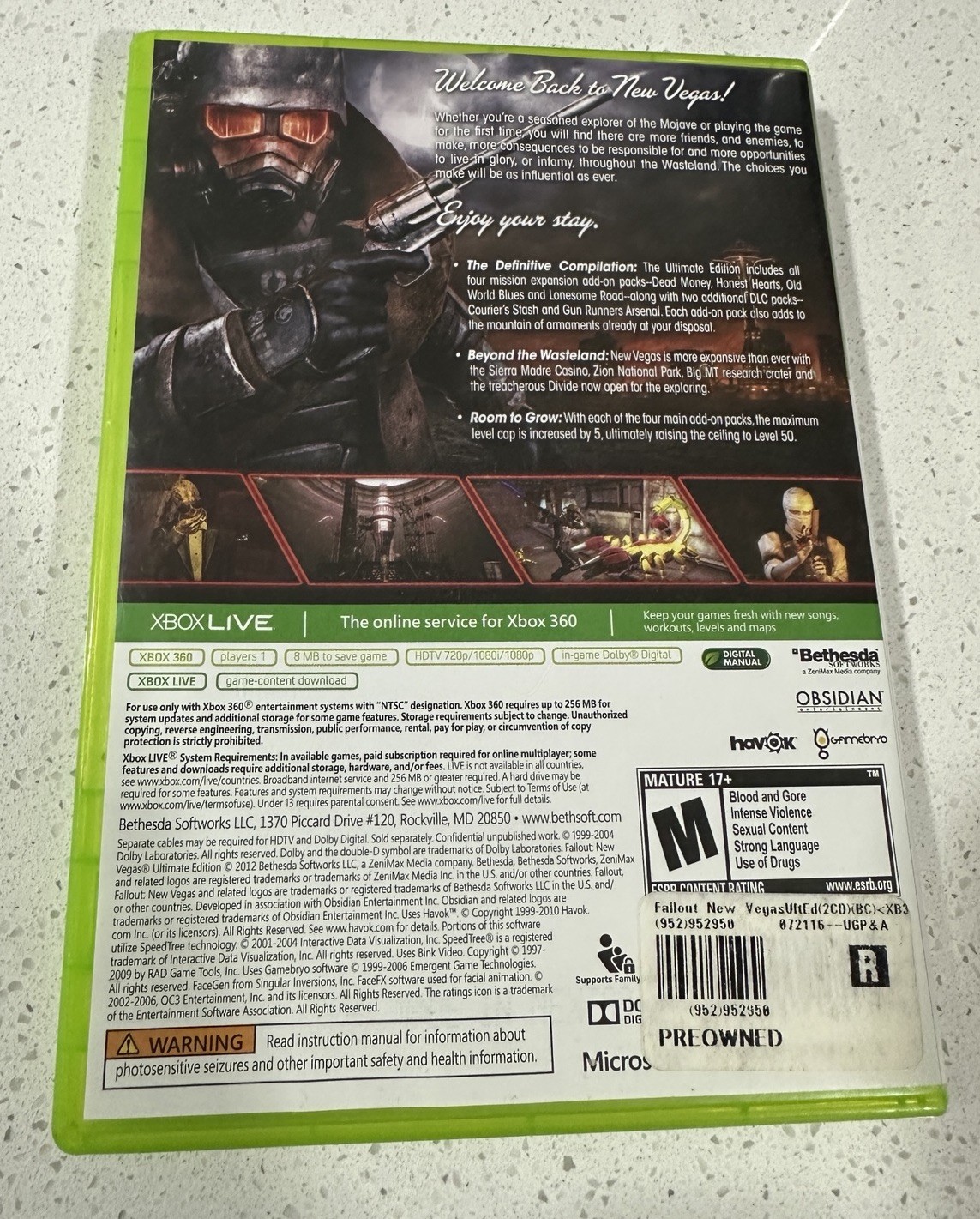 COMPLETE Fallout: New Vegas – Ultimate Edition (Xbox360/one) TESTED