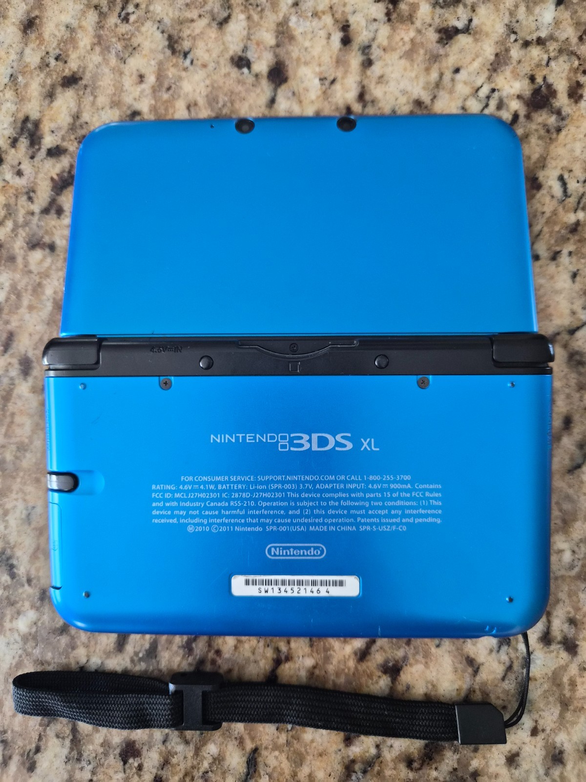 Nintendo 3DS XL Blue Black Handheld Console System SPR-001 Tested