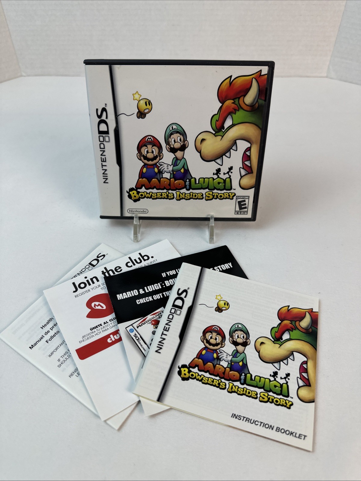 Mario & Luigi: Bowser’s Inside Story (Nintendo DS, 2009) CIB Tested And Working