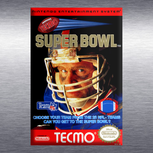Tecmo Super Bowl Video Game Box Art NES High Quality Magnet