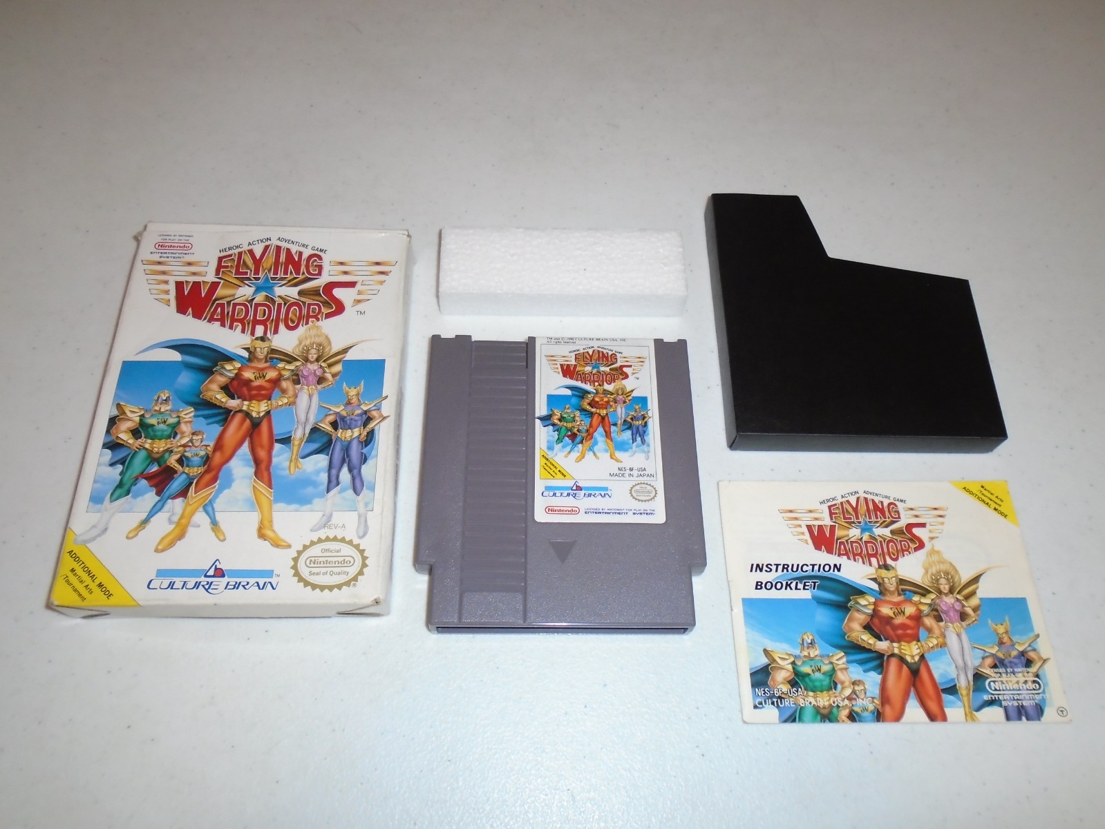 Flying Warriors by Culture Brain ☆☆ Authentic CIB Complete Nintendo NES game