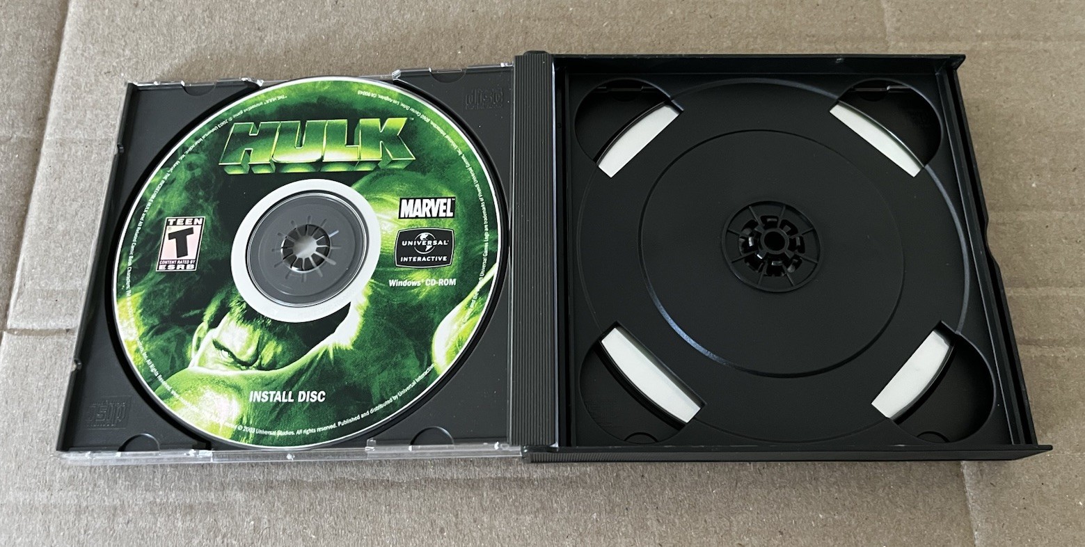 HULK Big Box PC Game CD-rom Universal Interactive Marvel 2003 Incredible Hulk