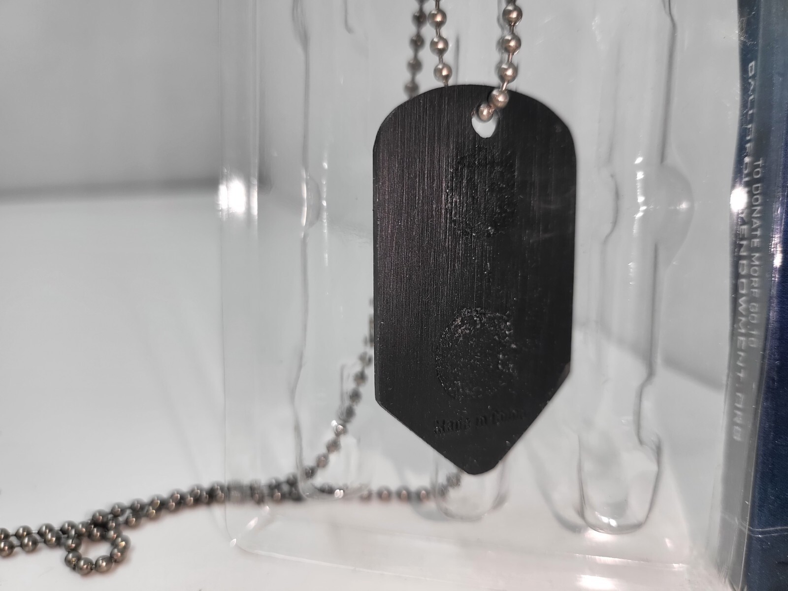 CALL OF DUTY GHOSTS METAL DURABLE DOG TAG W/14″ NECKLACE CHAIN NEW/W DAMAGED BOX