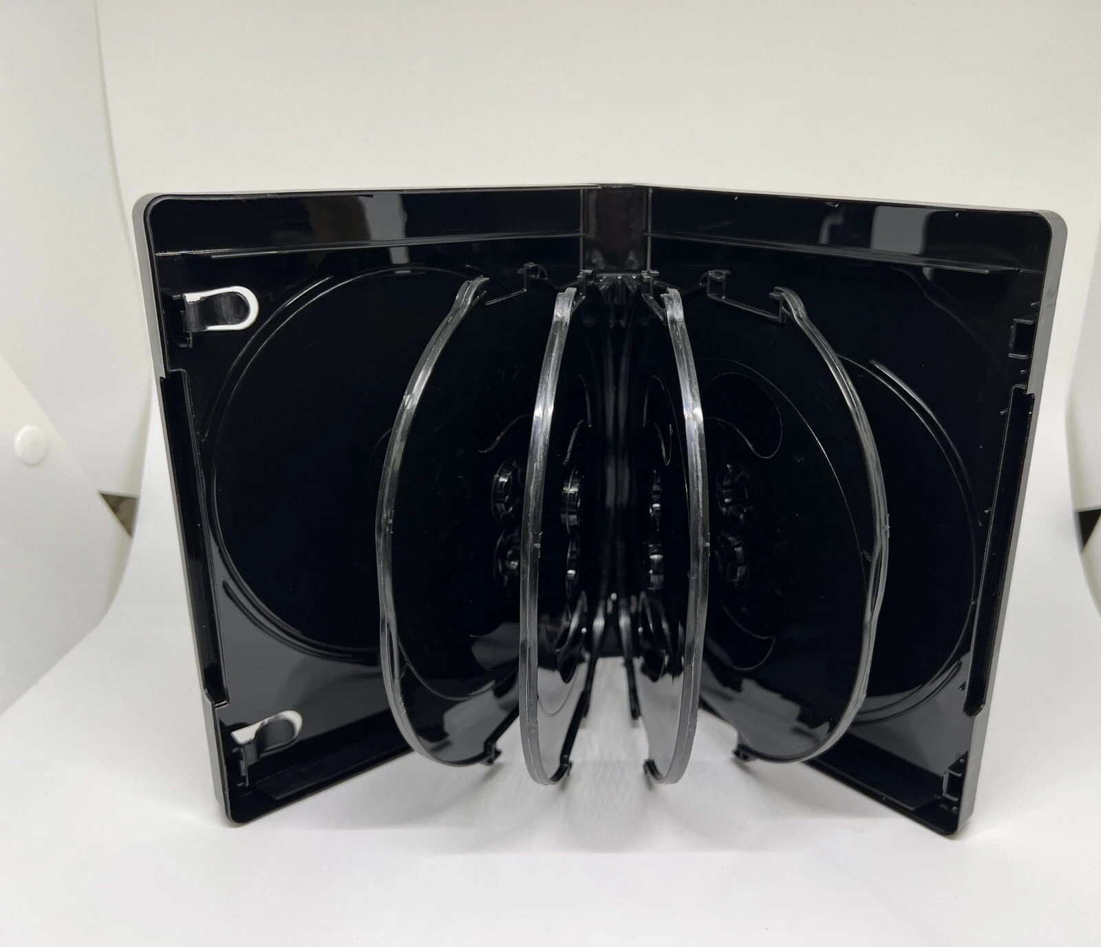 NEW 24mm 4K ULTRA HD BLACK 8-DISC CASE, BOOKLET CLIPS, PS8-24MM UHD(W37F)