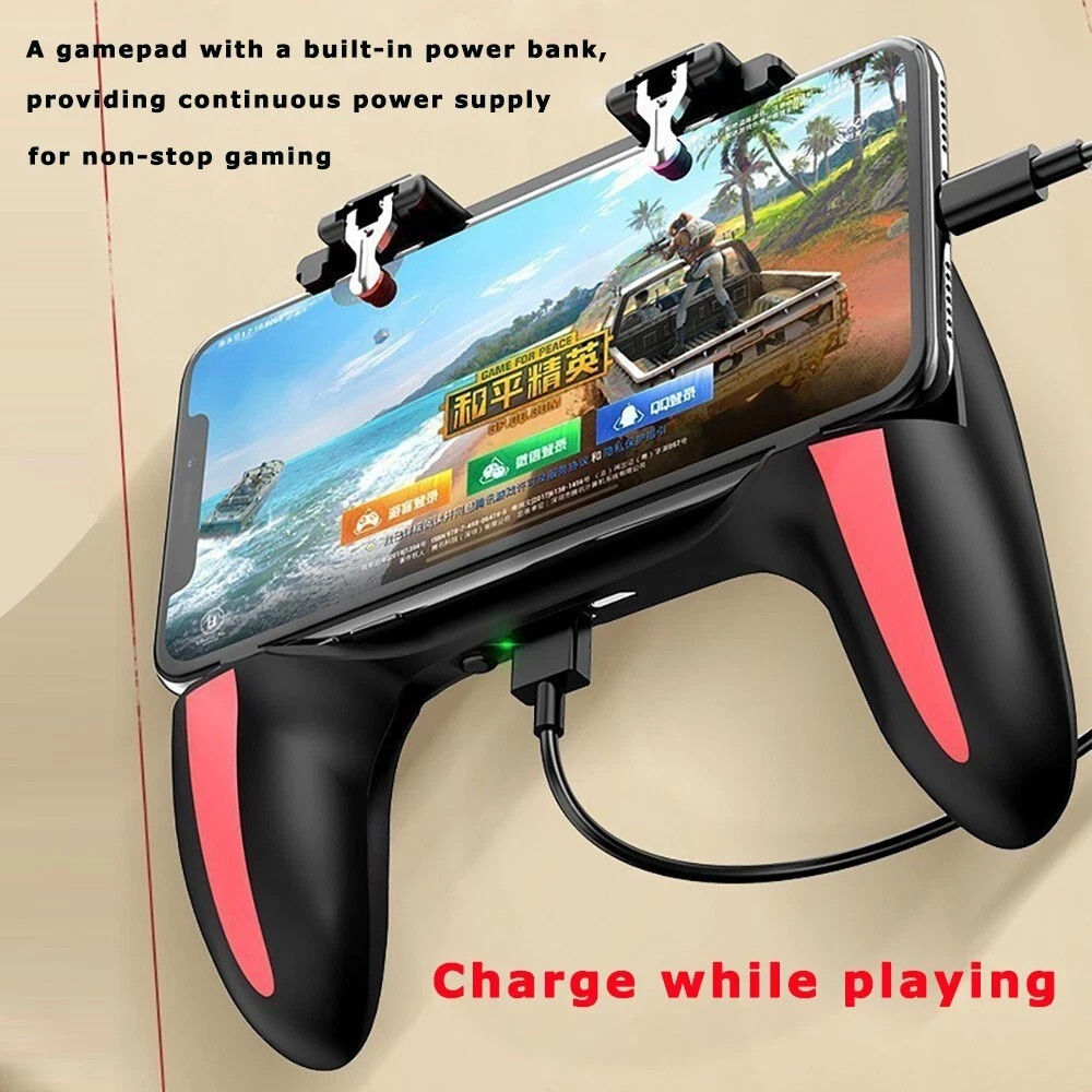 H10 Mobile Gaming Controller Grip Dual Cooling Fans 5000mAh Rechargeable iPhone