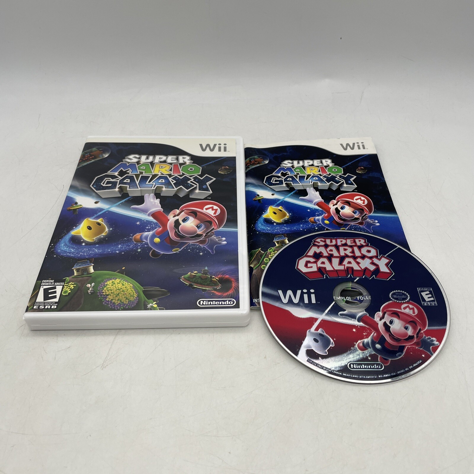 Super Mario Galaxy Nintendo Wii Complete W/ Manual CIB Tested Working
