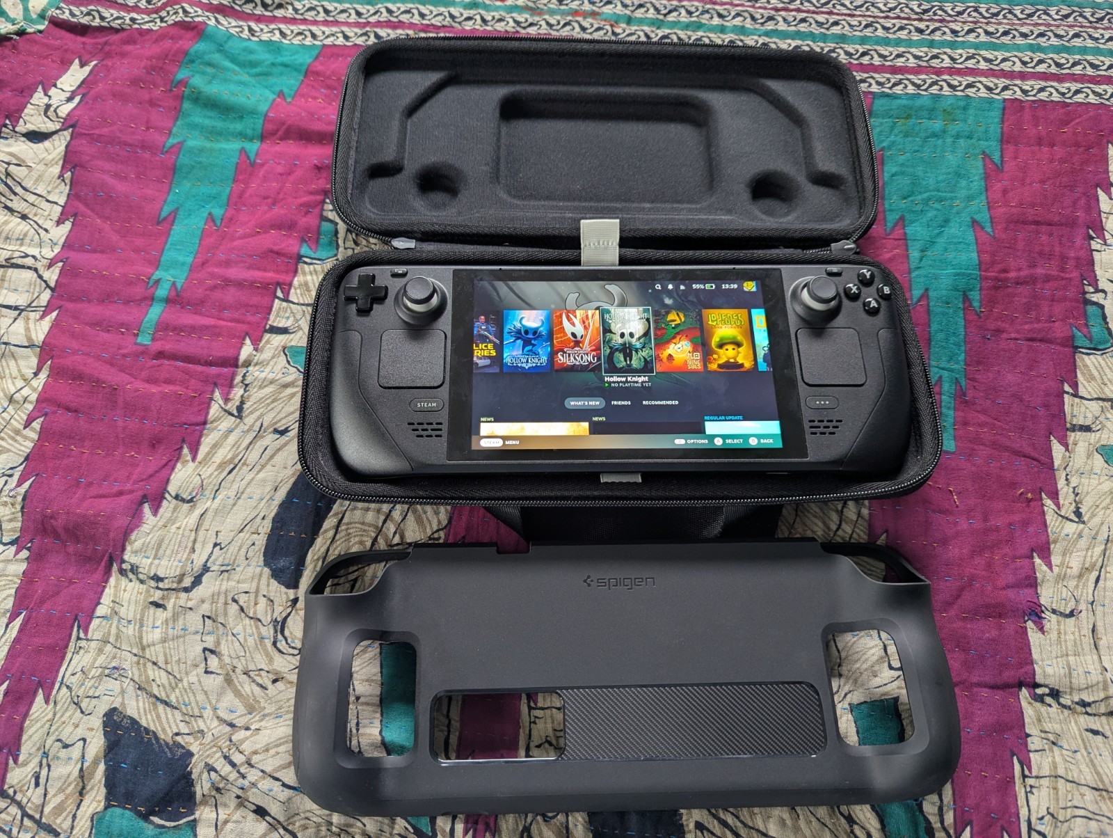 Valve Steam Deck 64gb LCD w/ 256GB SD card, Carrying Case, Power Adapter & Case
