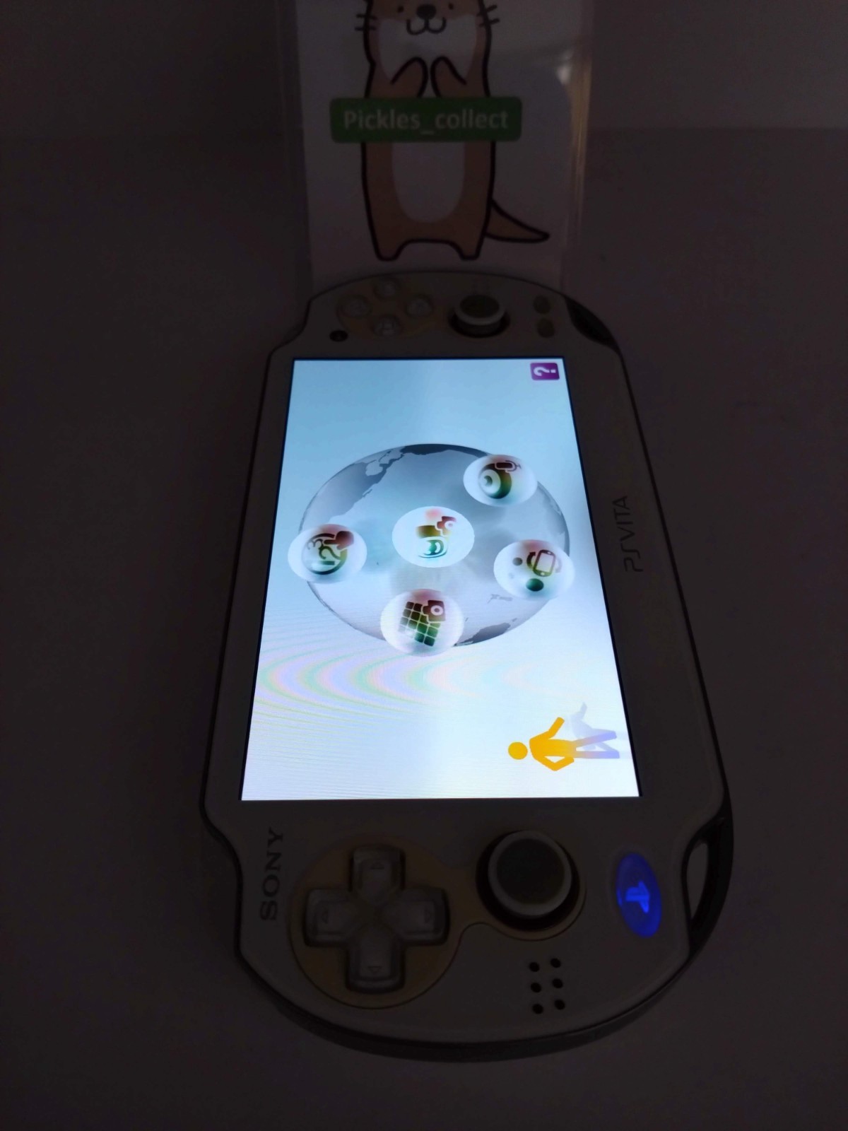 PS Vita Crystal White PCH-1100 Console only Wi-Fi PSV Tested Sony 0606B
