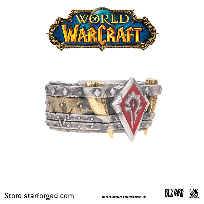 Starforged x World of WarCraft Horde Bronze Ring Adjustable