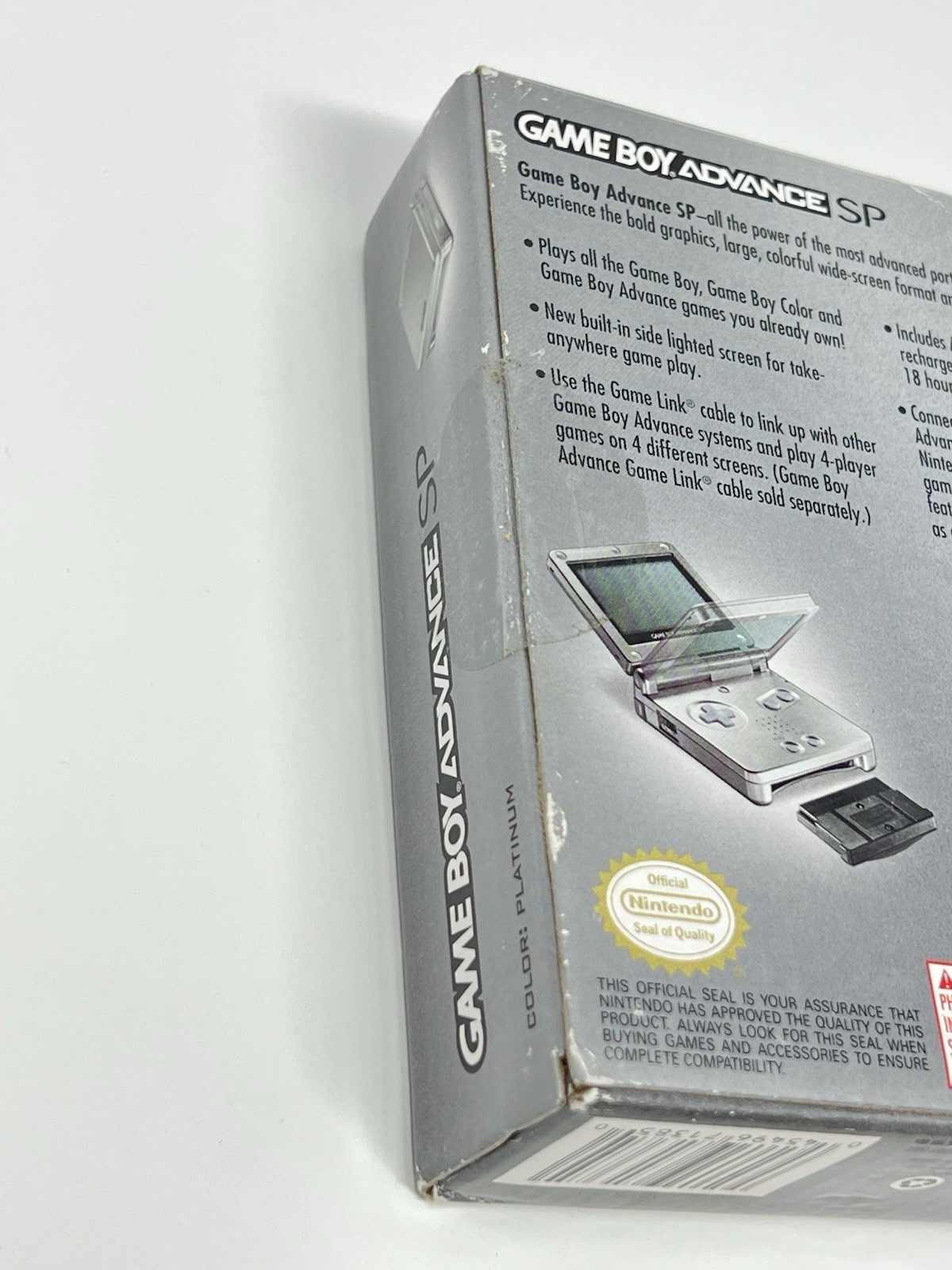 Sealed Nintendo Gameboy Advance SP Platinum Silver AGS-001 GBA Brand New