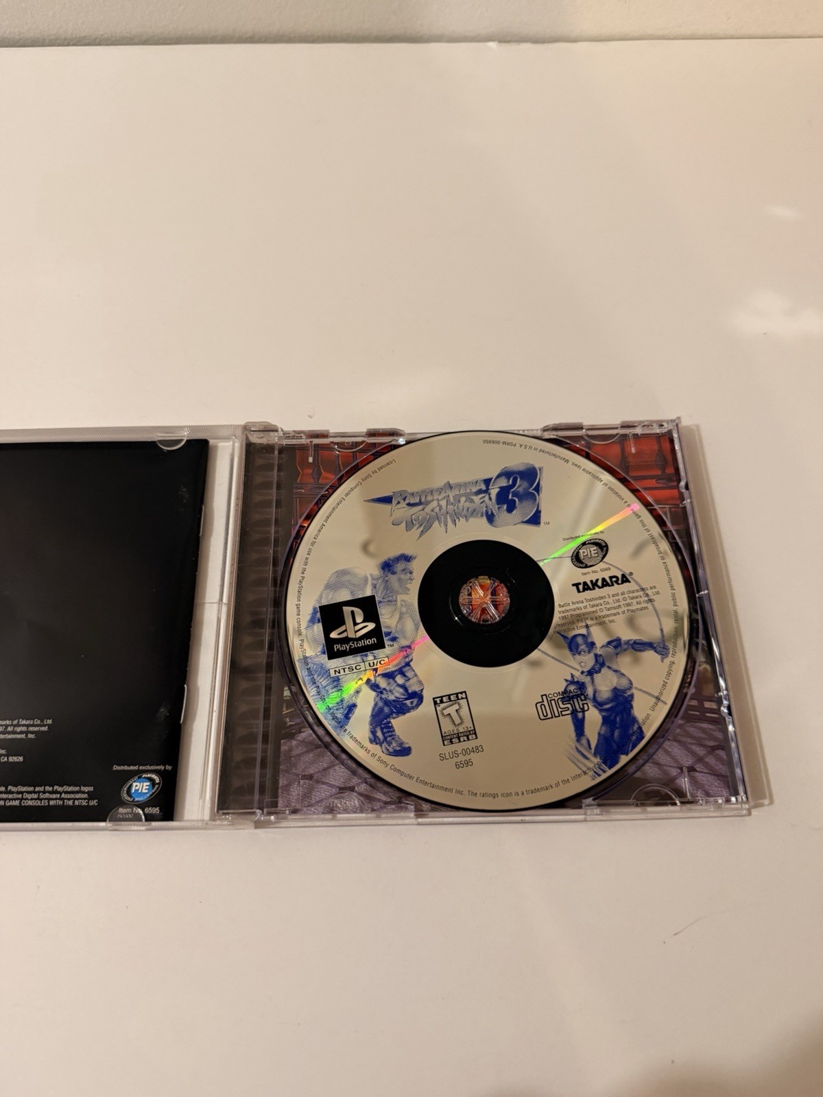 Takara Battle Arena Toshinden 3 Sony PlayStation 1 PS1 NTSC-U/C Fighting T
