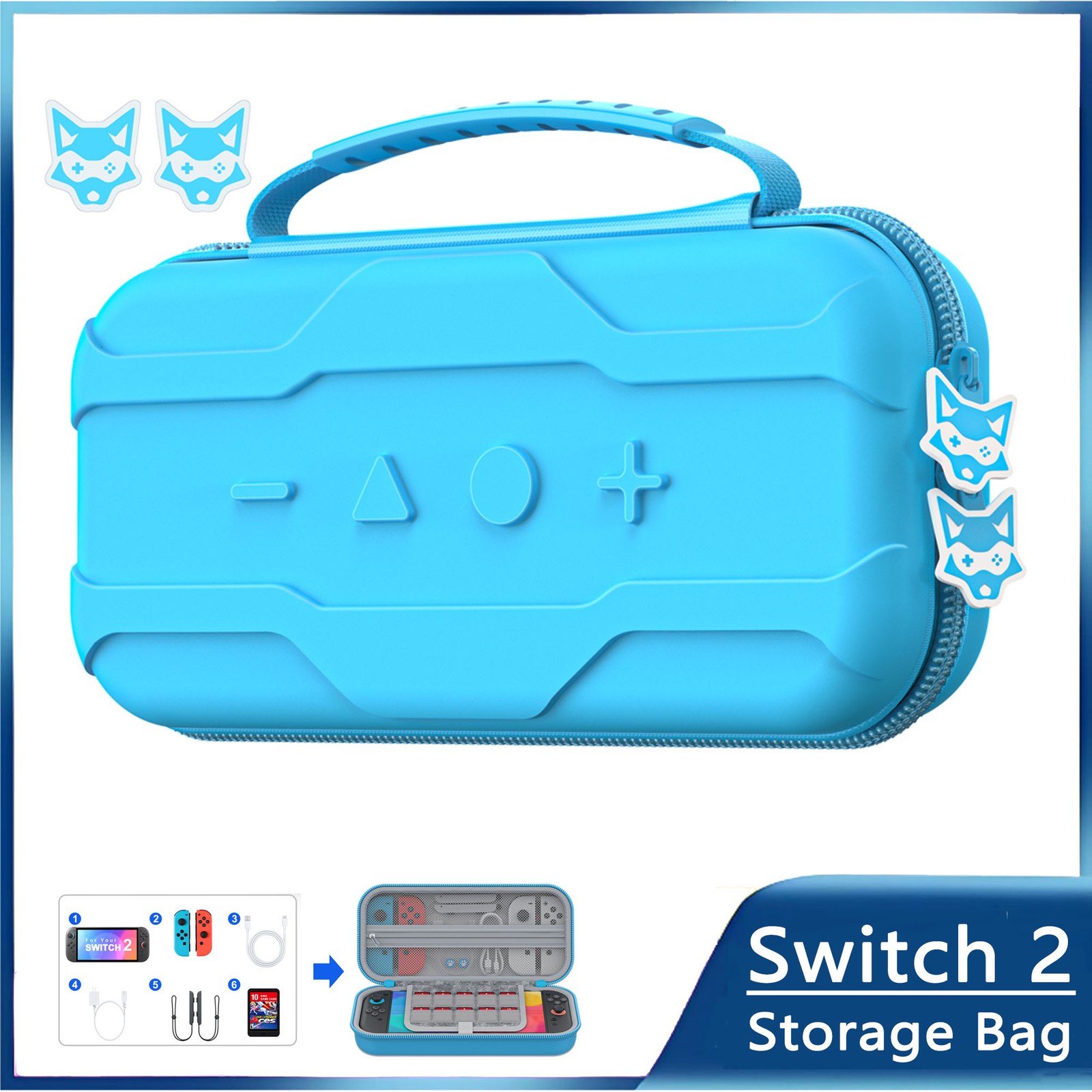 Waterproof Travel Carry Case Protective Hard Shell Case for Switch 2 Console