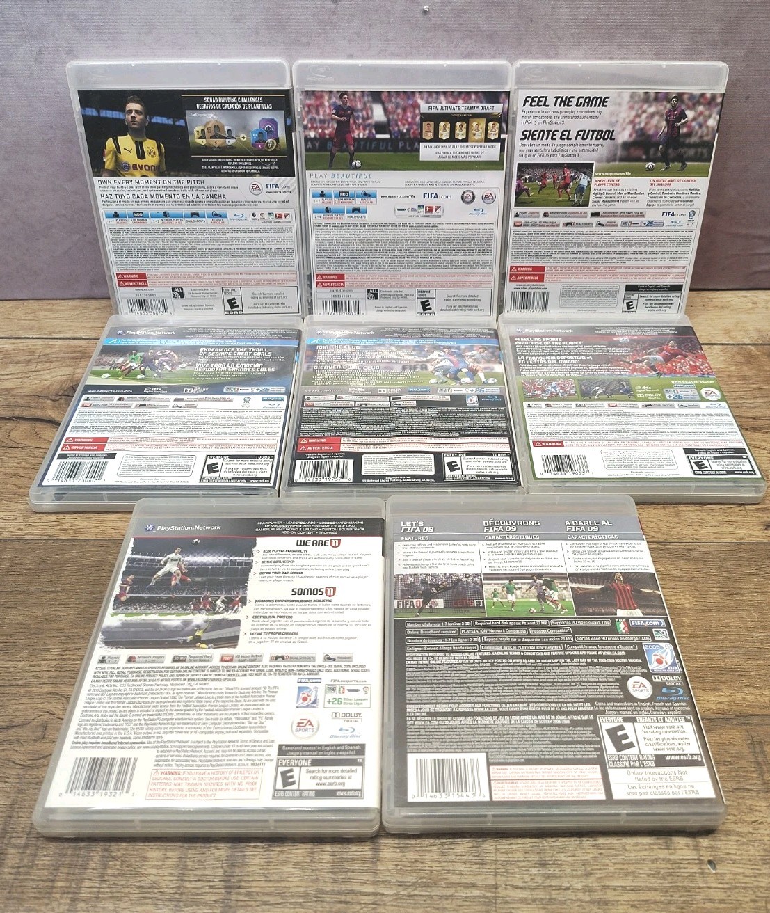 FIFA Soccer 9, , 11, 12, 13, 14, 15 ,16 ,17 – PS3 Game Lot 8 PlayStation 3 mint
