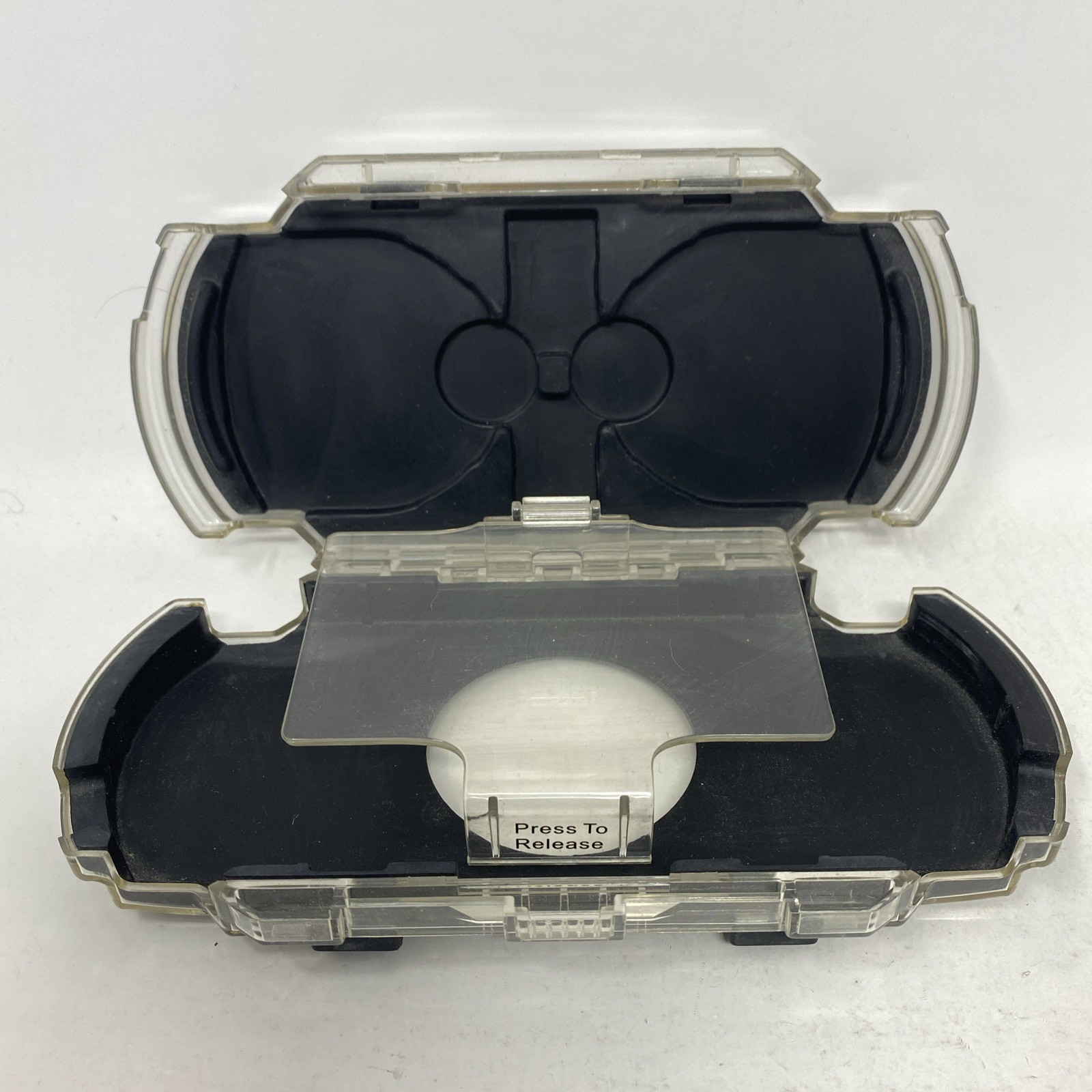 Sony PlayStation Portable PSP Hard Shell Travel Carrying Case Clear For PSP-1001