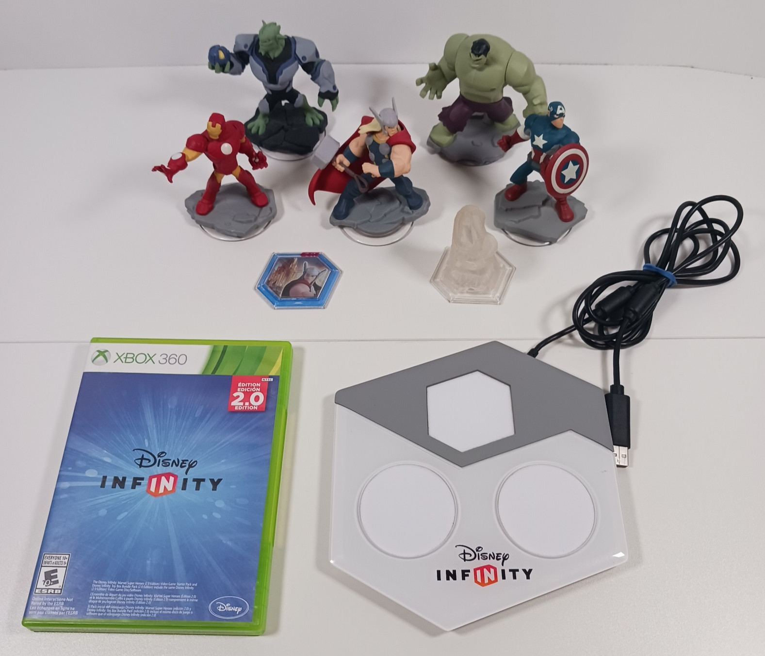 Disney Infinity 2.0 Lot Xbox 360 Portal Iron Man Captain America Thor Hulk