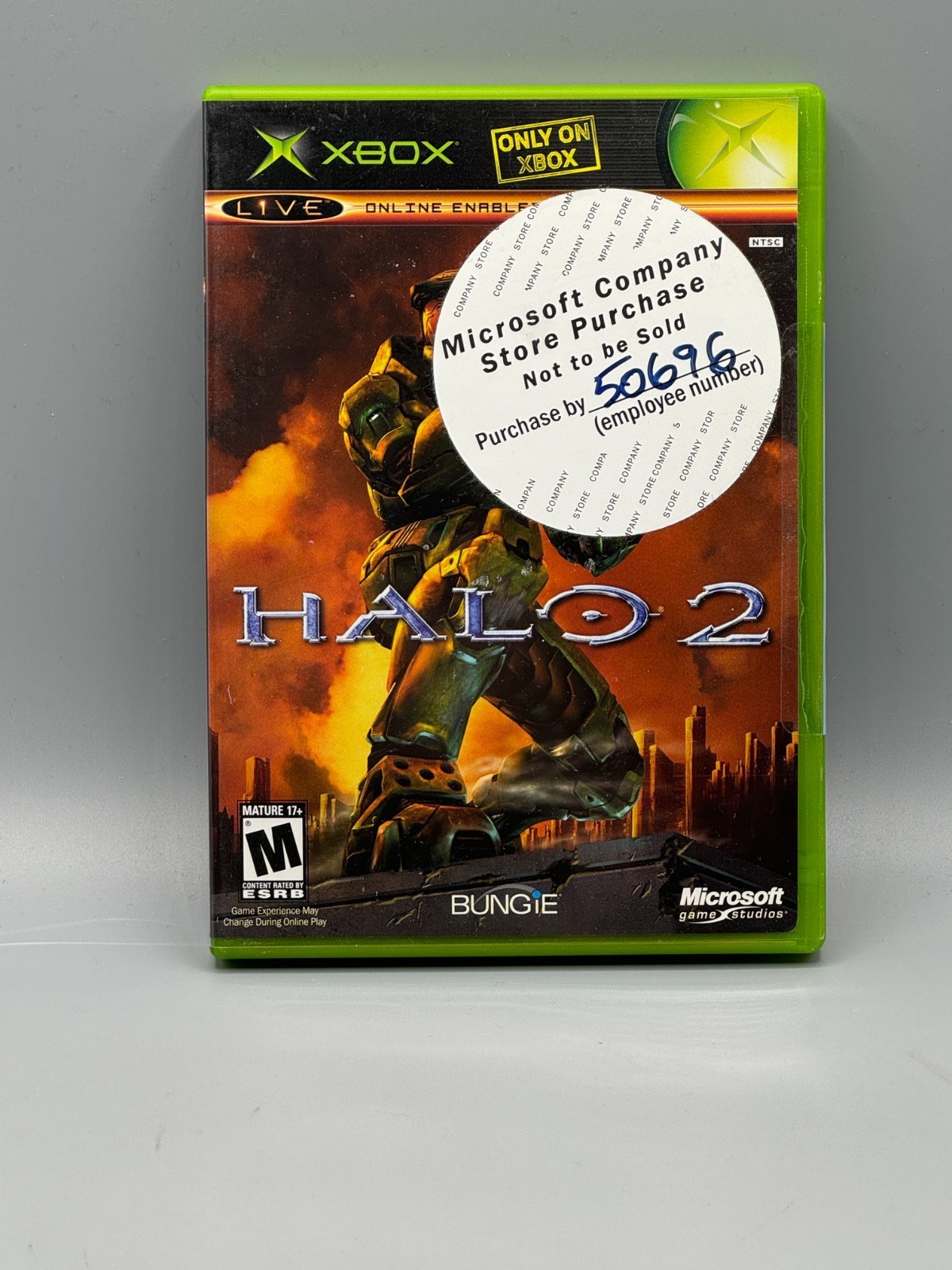 Halo 2 Microsoft Xbox Employee Store Sticker Sealed New Authentic