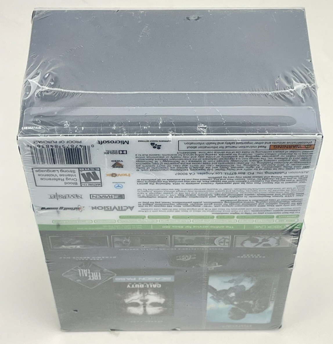 Call of Duty: Ghosts Hardened Edition (Microsoft Xbox 360, 2013) SEALED