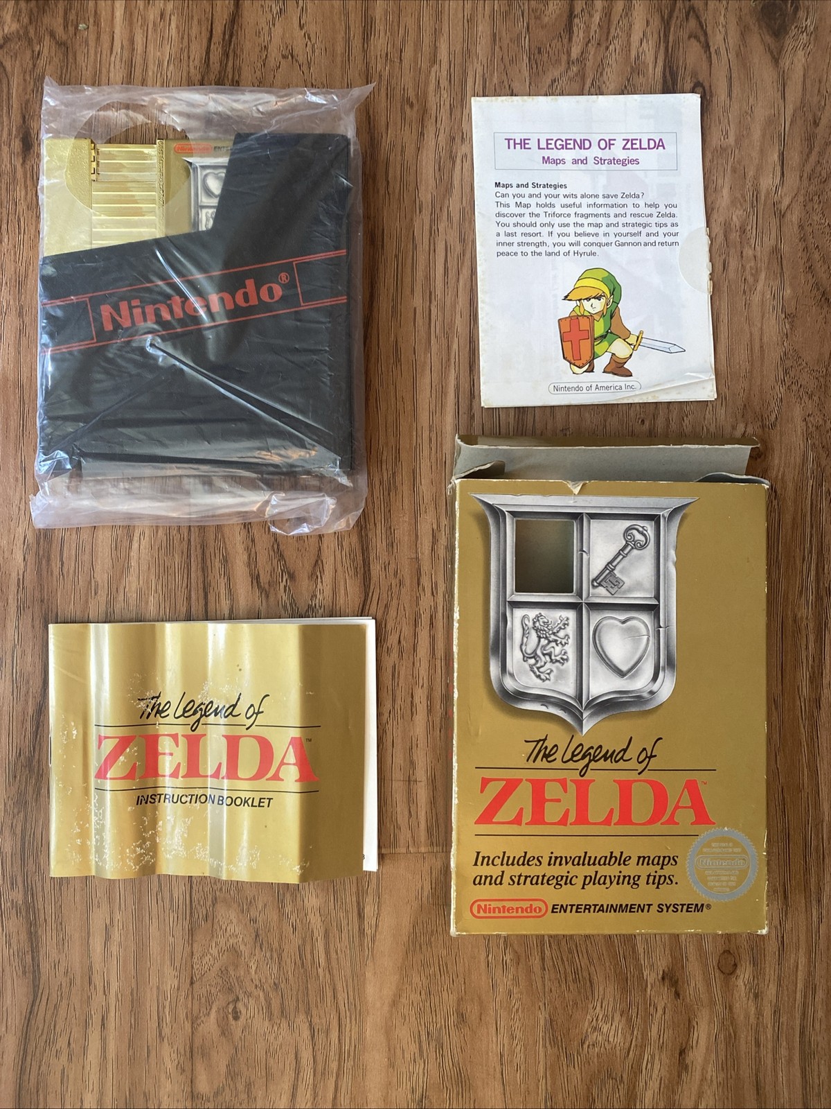 The Legend of Zelda (Nintendo NES, 1987) In Box Authentic With Manuals