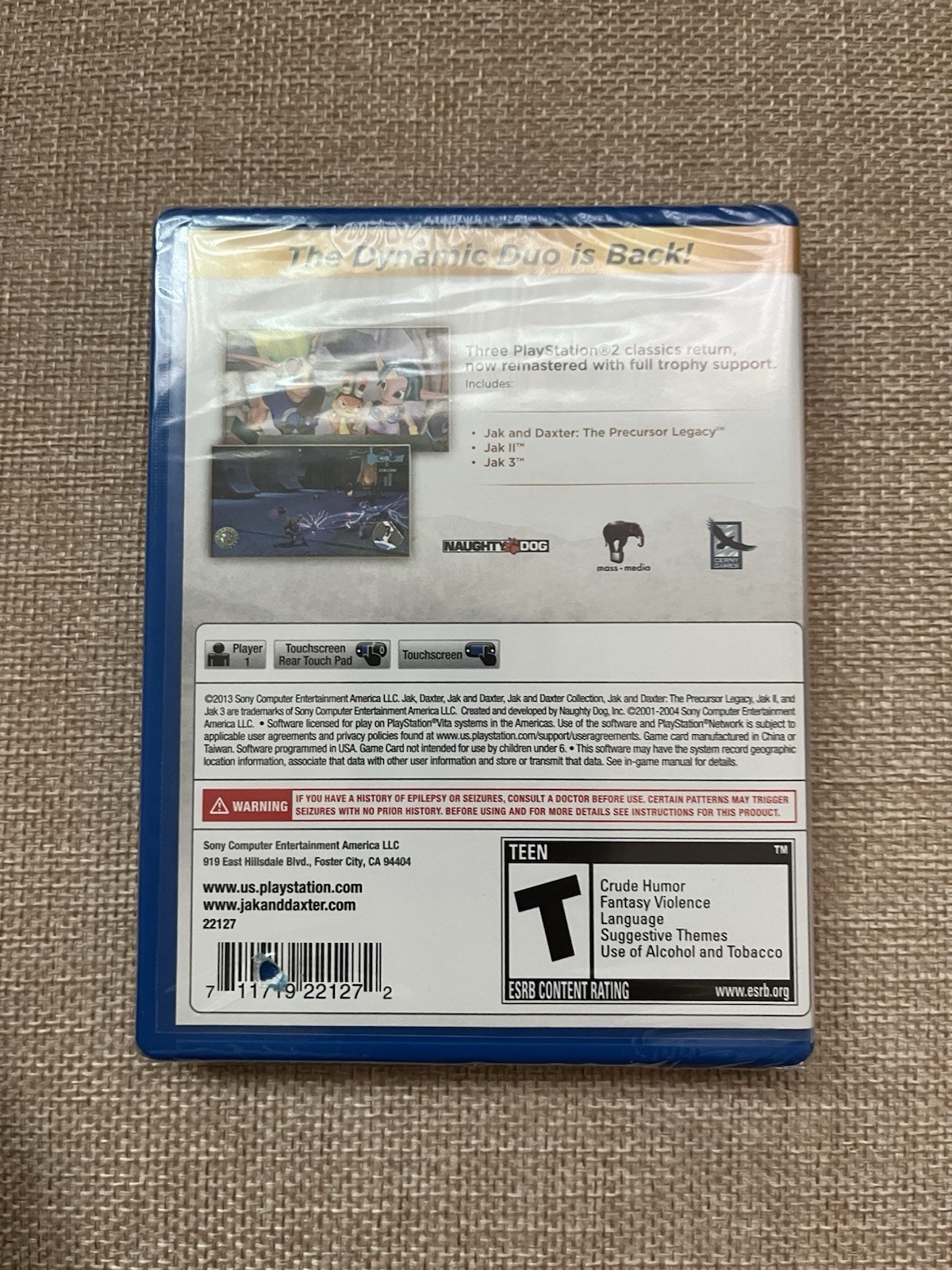 Jak and Daxter Collection Sony PlayStation Vita Game