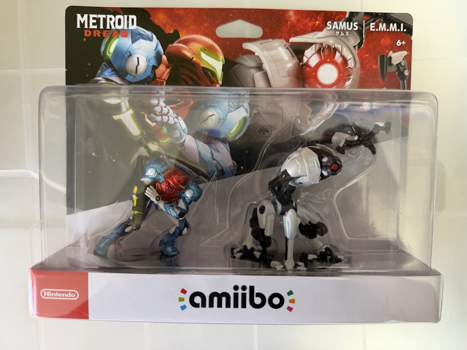 Nintendo Amiibo Samus Aran & E.M.M.I. Metroid Dread Character Figure Pack