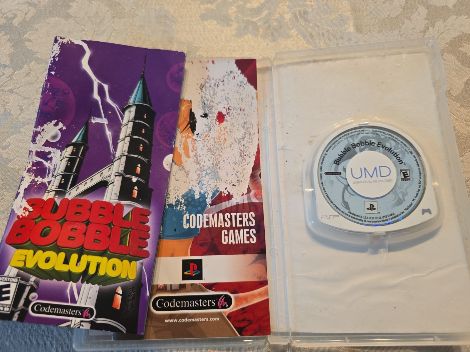 Bubble Bobble Evolution (PSP) CIB, Tested, Slight Damage To Artwork And Manual