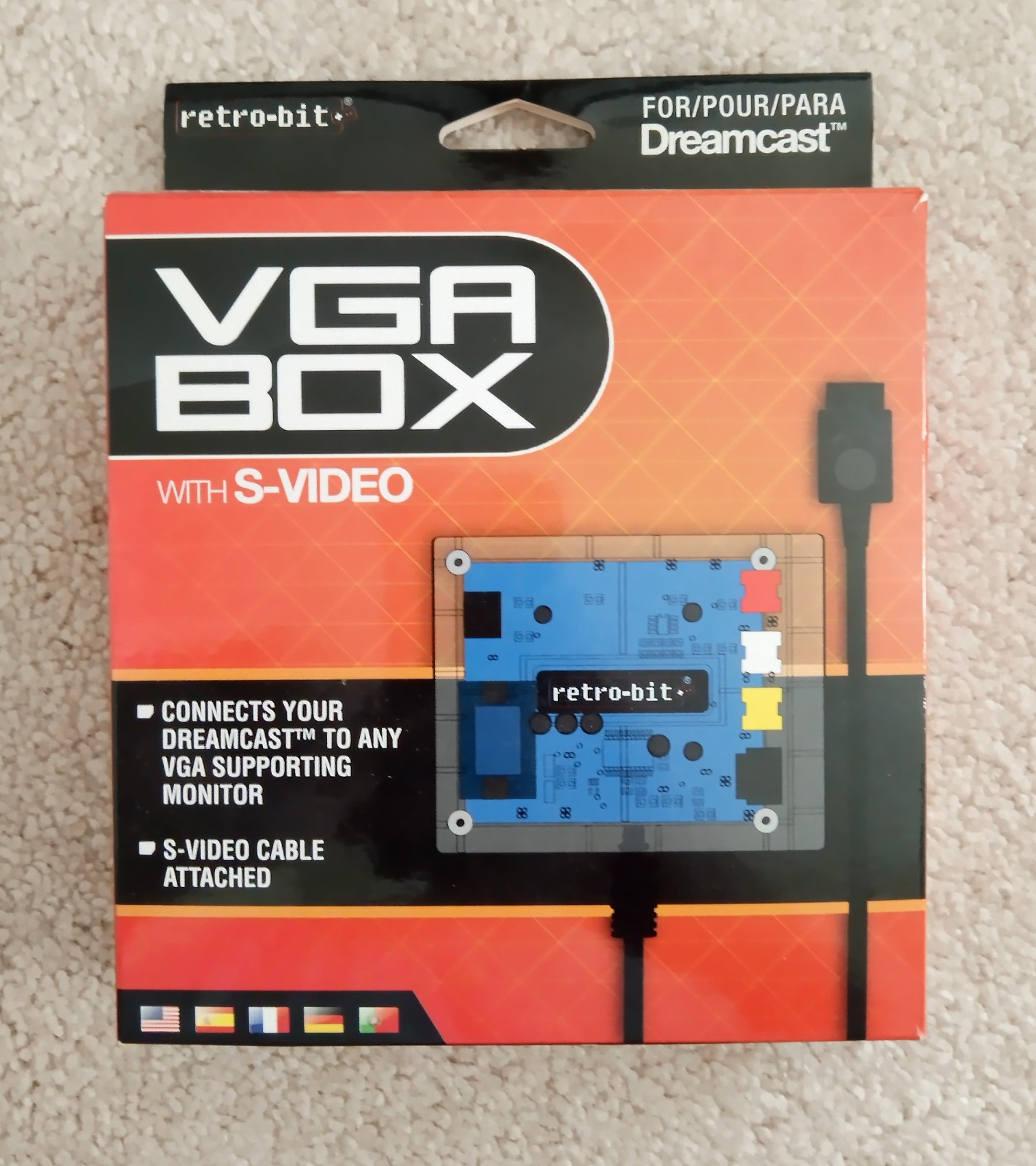 Retro-bit Dreamcast VGA Box w/S-video