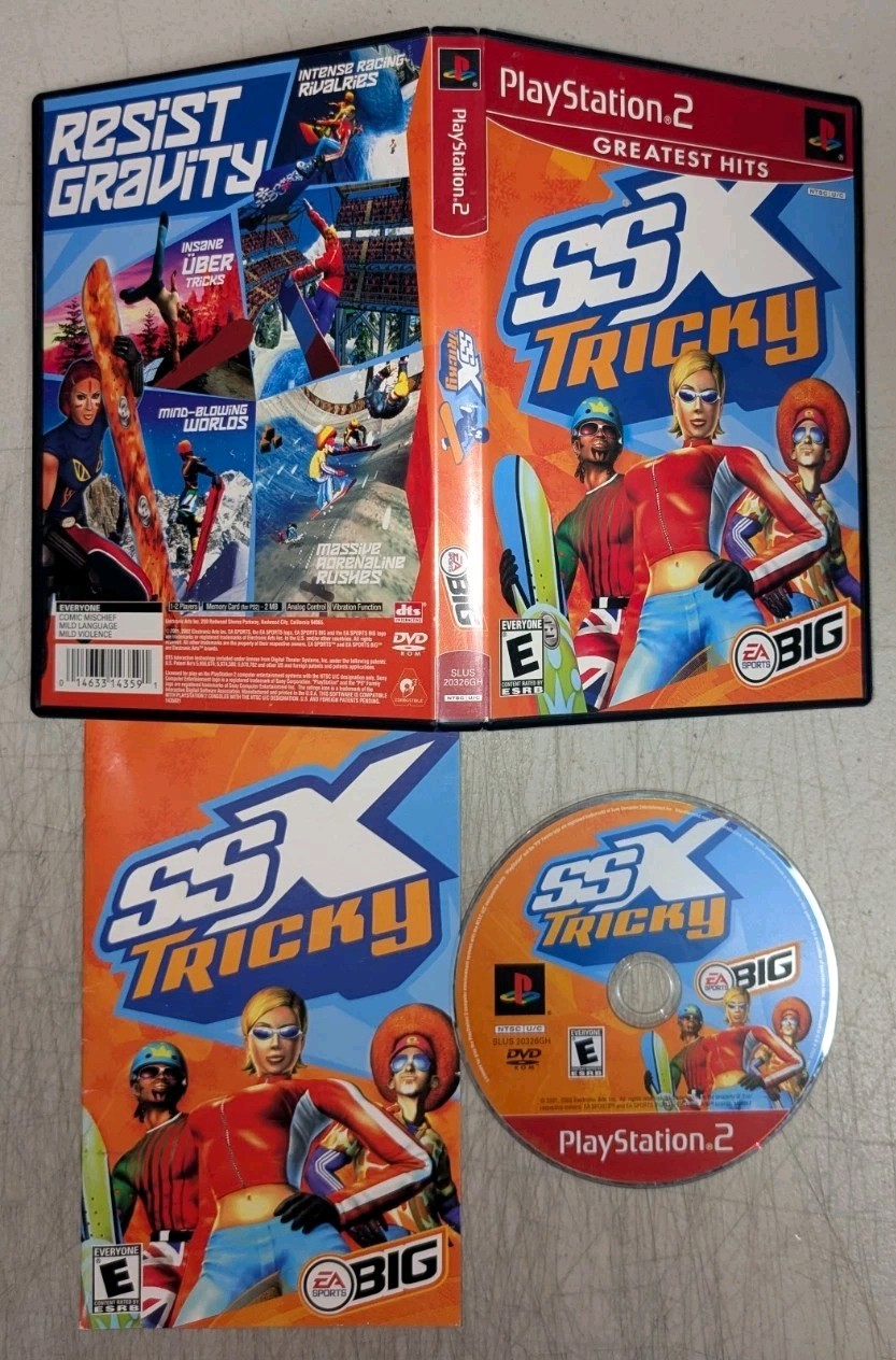 SSX Tricky (PlayStation PS2) Complete w/ Manual, Registration Card