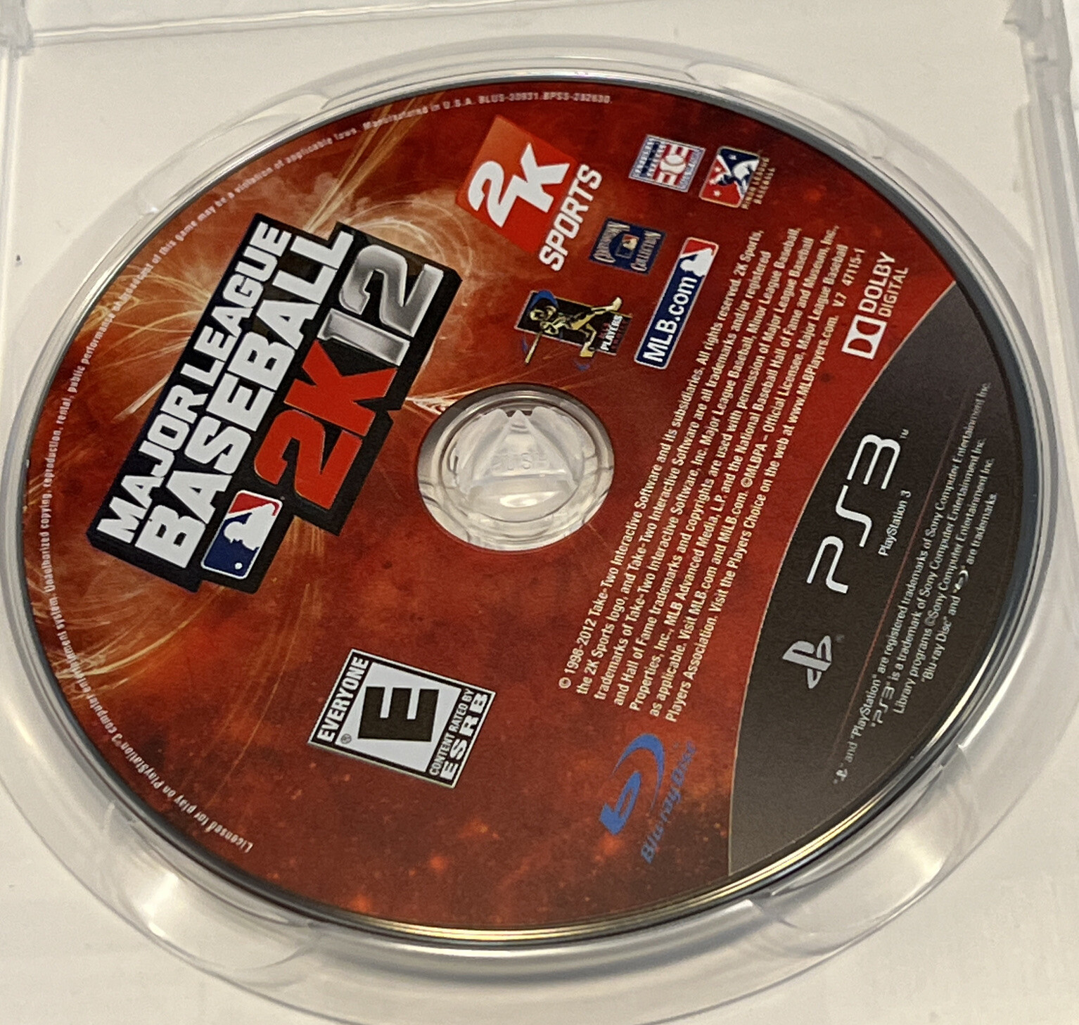 Major League Baseball 2K12 (Sony PlayStation 3, 2012)
