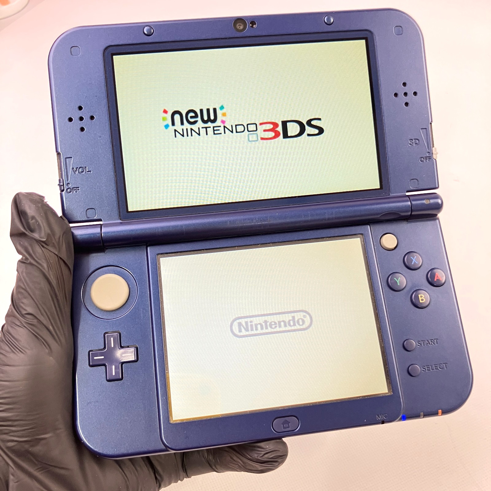 TOP IPS Nintendo new 3DS LL XL Metallic Blue Console Region Locked Japanese Only
