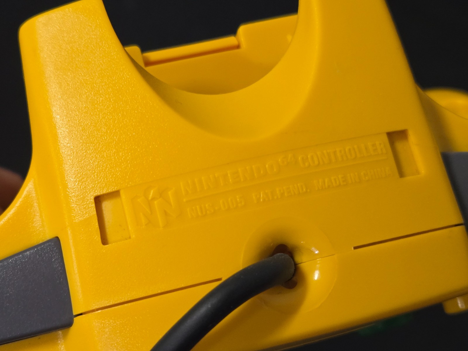 Nintendo 64 Yellow Controller NUS-005 Official N64 OEM Tested Working Tight