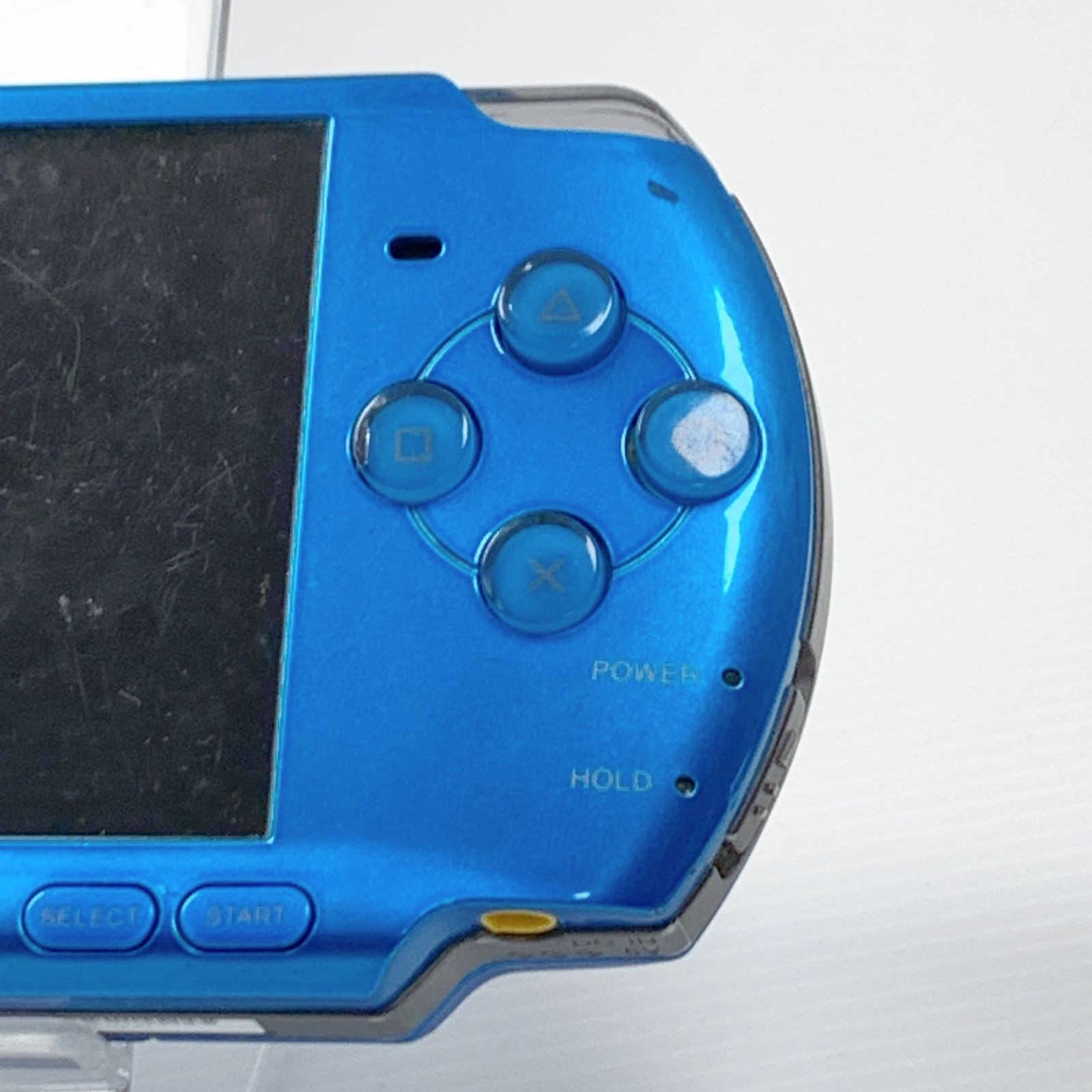 PSP Playstation Portable Vibrant Blue PSP 3000 VB Console USB cable Tested Japan
