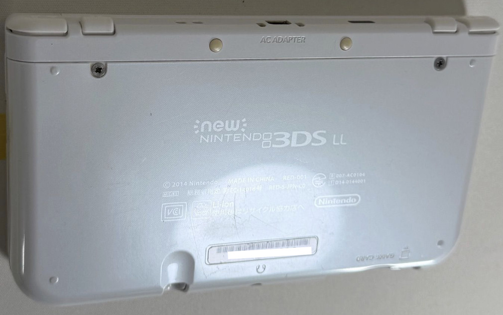 [ Dual IPS ] New Nintendo 3DS LL XL Pearl White Console Only No Stylus #54