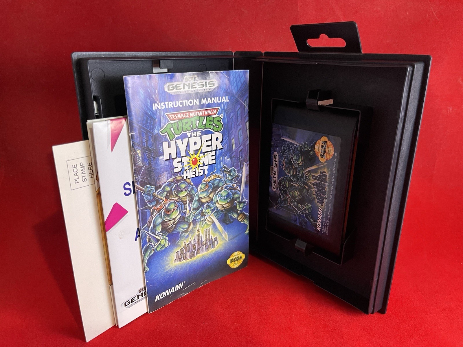 Hyperstone Heist TMNT Sega Genesis 100% COMPLETE IN BOX w/POSTER & REG🔥