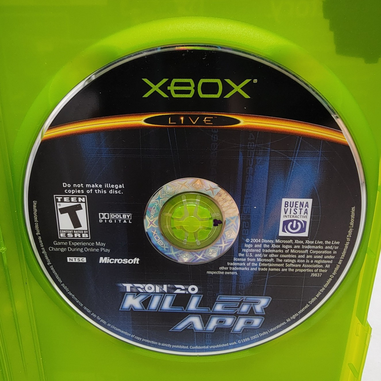 Tron 2.0 Killer App – Xbox – Complete w/ Game, Case, Cover Art & Manual